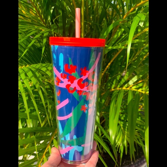 Starbucks Cheetah Animal Print Jungle Theme Fern Tumbler Cold Cup Summer 2021 - Picture 3 of 11